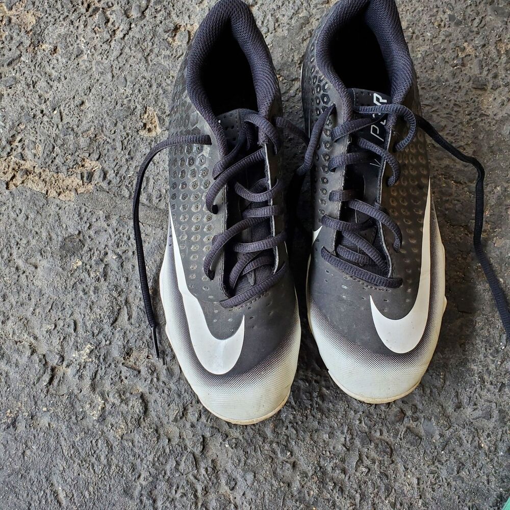 Nike Vapor FASTFLEX Cleats Shoes Black/White  Boys SIZE 6.5